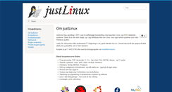 Desktop Screenshot of justlinux.dk