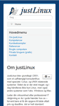 Mobile Screenshot of justlinux.dk