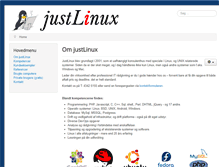 Tablet Screenshot of justlinux.dk